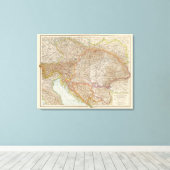 Ungarische Reichskarte Leinwanddruck (Insitu (Holzboden))