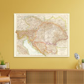 Ungarische Reichskarte Leinwanddruck (Insitu (Wohnzimmer))