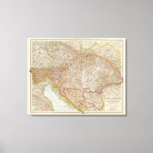 Ungarische Reichskarte Leinwanddruck