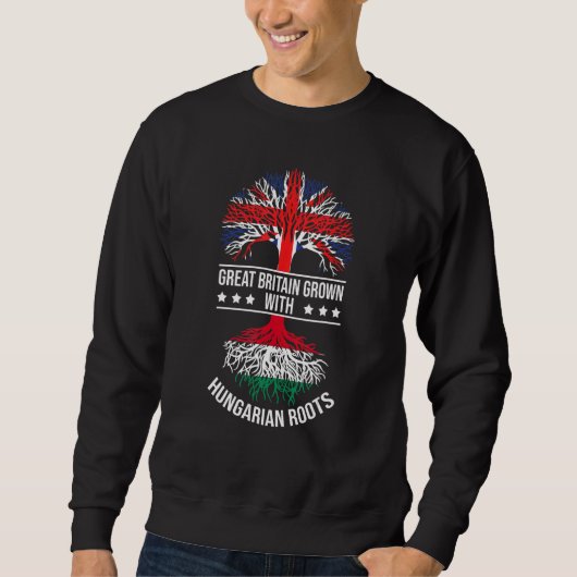 Ungarische Root Immigrant Herkunft Großbritannien Sweatshirt (Vorderseite)