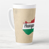 Ungarische Silhouette der Flagge Milchtasse (Linke Ecke)