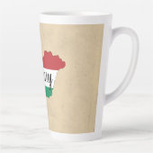 Ungarische Silhouette der Flagge Milchtasse (Rechts)