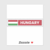 Ungarische Staatsflagge Aufkleber (Blatt)