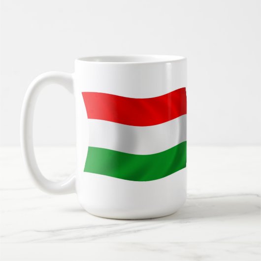 Ungarische Tasse der Flagge (Links)
