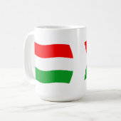 Ungarische Tasse der Flagge (Vorderseite Links)