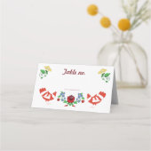 Ungarische Tradition Platzkarte (Rückseite)