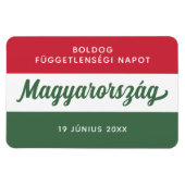 Ungarische Unabhängigkeitstagsflagge Magnet (Horizontal)