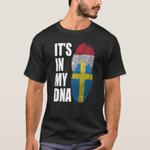 Ungarische und schwedische Misch-DNA-Kennzeichnung T-Shirt