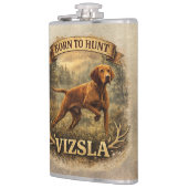 Ungarische Vizsla-Kunst    Flachmann (Links)