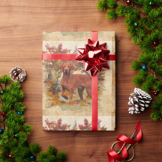 Ungarische Vizsla-Kunst Geschenkpapier (Feiertagsgeschenk)