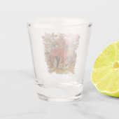 Ungarische Vizsla-Kunst Schnapsglas (Rückseite)