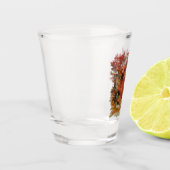 Ungarische Vizsla-Kunst Schnapsglas (Links)