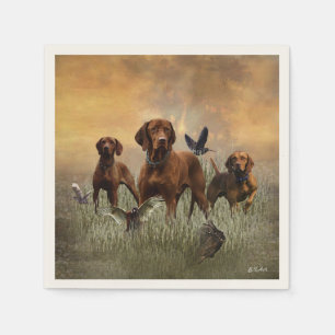 Ungarische Vizsla-Kunst Serviette