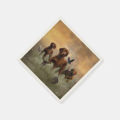 Ungarische Vizsla-Kunst Serviette (Ecke)