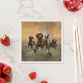 Ungarische Vizsla-Kunst Serviette (Beispiel)