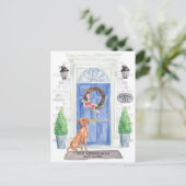 Ungarische Vizsla Moving Ankündigung Postkarte (Stehend Vorderseite)