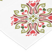 Ungarische Volkskunst Botanische Kunst Kurzer Tischläufer (Ecke)