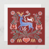 Ungarische Volkskunst Einladung (Vorne/Hinten)