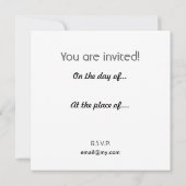 Ungarische Volkskunst Einladung (Rückseite)