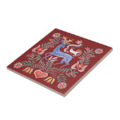 Ungarische Volkskunst Fliese (Seite)