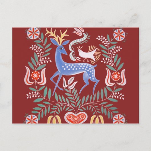 Ungarische Volkskunst Postkarte (Vorderseite)