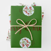 Ungarische Volkskunst Weihnachtsschmuck Geschenkpapier Set (Beispiel)