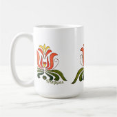 Ungarische Volksmarine Blume Kaffeetasse (Links)