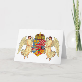 Ungarische Wappen (alte Grußkarte) Karte