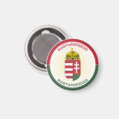 Ungarische Wappen-Circle-Form Magnet (Vorderseite/Rückseite)