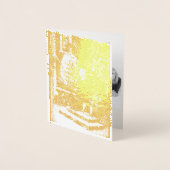 Ungarische Weihnachten aus dem Jahr 1896 - Gold Folienkarte (Vorderseite)