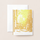 Ungarische Weihnachten aus dem Jahr 1896 - Gold Folienkarte (Rückseite mit Umschlag)