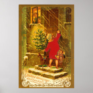Ungarische Weihnachten aus dem Jahr 1896 Poster