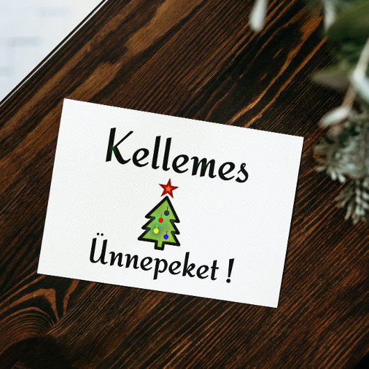 Ungarische Weihnachtsgrüße Feiertagspostkarte