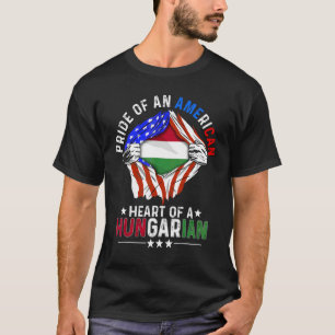 Ungarischer Amerikaner Amerika Stolz Ausland Ungar T-Shirt
