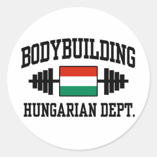 Ungarischer Bodybuilder Runder Aufkleber