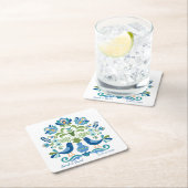 Ungarischer Design Blue Birds Untersetzer (Vor Ort)