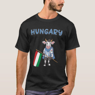 Ungarischer Fan Ungarn Kuh T-Shirt