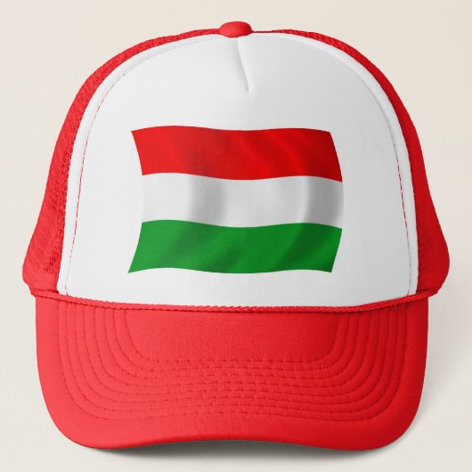 Ungarischer Flaggenhut Truckerkappe (Vorderseite)