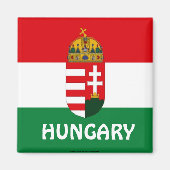 Ungarischer Flaggenmagnet Magnet (Vorne)