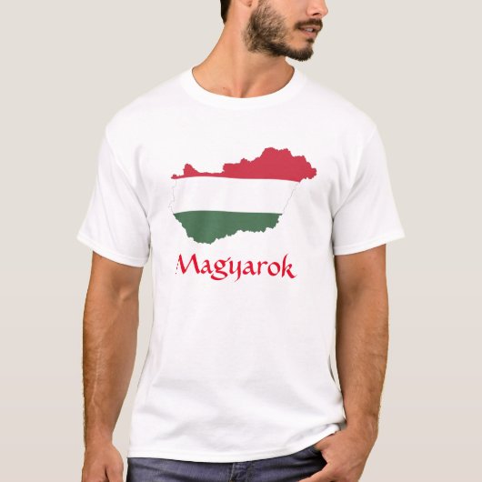 Ungarischer Flaggenplan Magyarok-T - Shirt (Vorderseite)