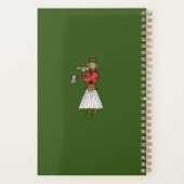 Ungarischer Folk Art Orange Tulip Planner Planer (Rückseite)