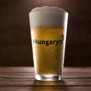 Ungarischer Fußball Glas