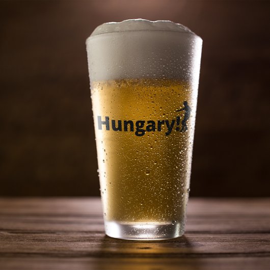 Ungarischer Fußball Glas