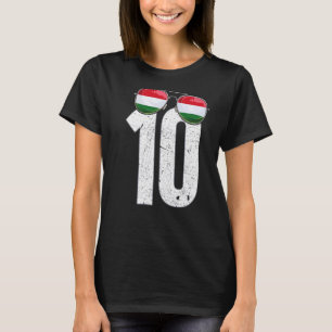Ungarischer Fußballspieler Nummer 10 ungarische Fl T-Shirt