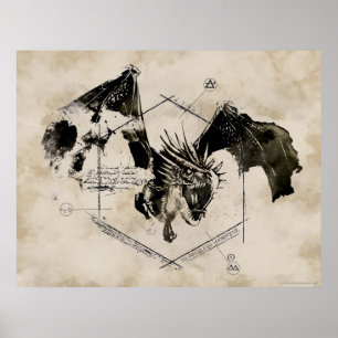 Ungarischer Hornschwanzdrache Poster