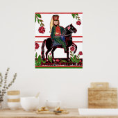 Ungarischer Hussar Folk Art Cavalry Officer bei Pf Poster (Küche)
