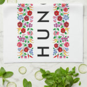 Ungarischer Landesname Text Folk motif tradit Handtuch (Gefaltet)