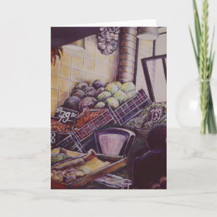 Ungarischer Marktplatz Budapest Grußkarte Karte