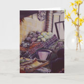 Ungarischer Marktplatz Budapest Grußkarte Karte (Gelbe Blume)