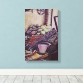 Ungarischer Marktplatz, Budapest Leinwanddruck (Insitu (Holzboden))